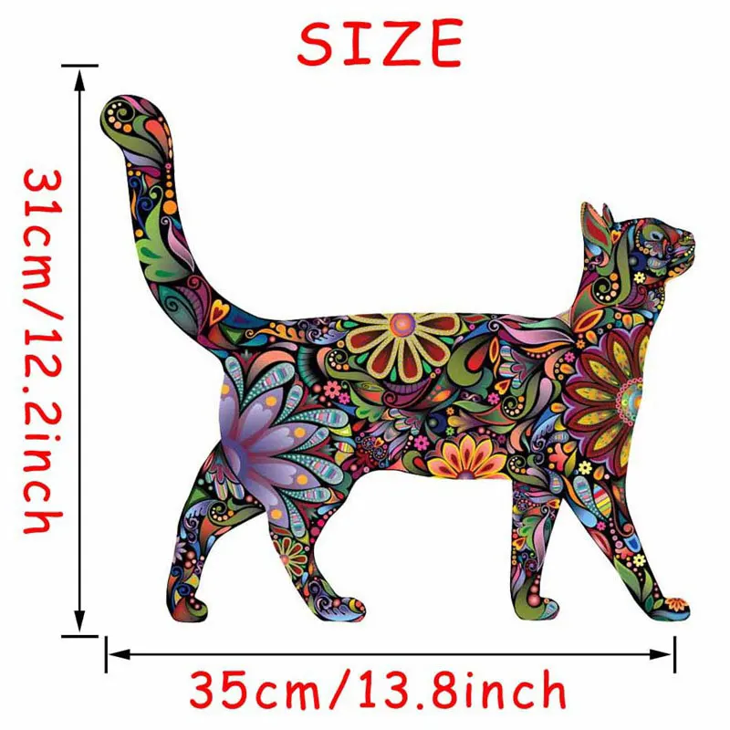 3 типа наклейки для дома цветные на стену с цветочным рисунком кошки абстрактный