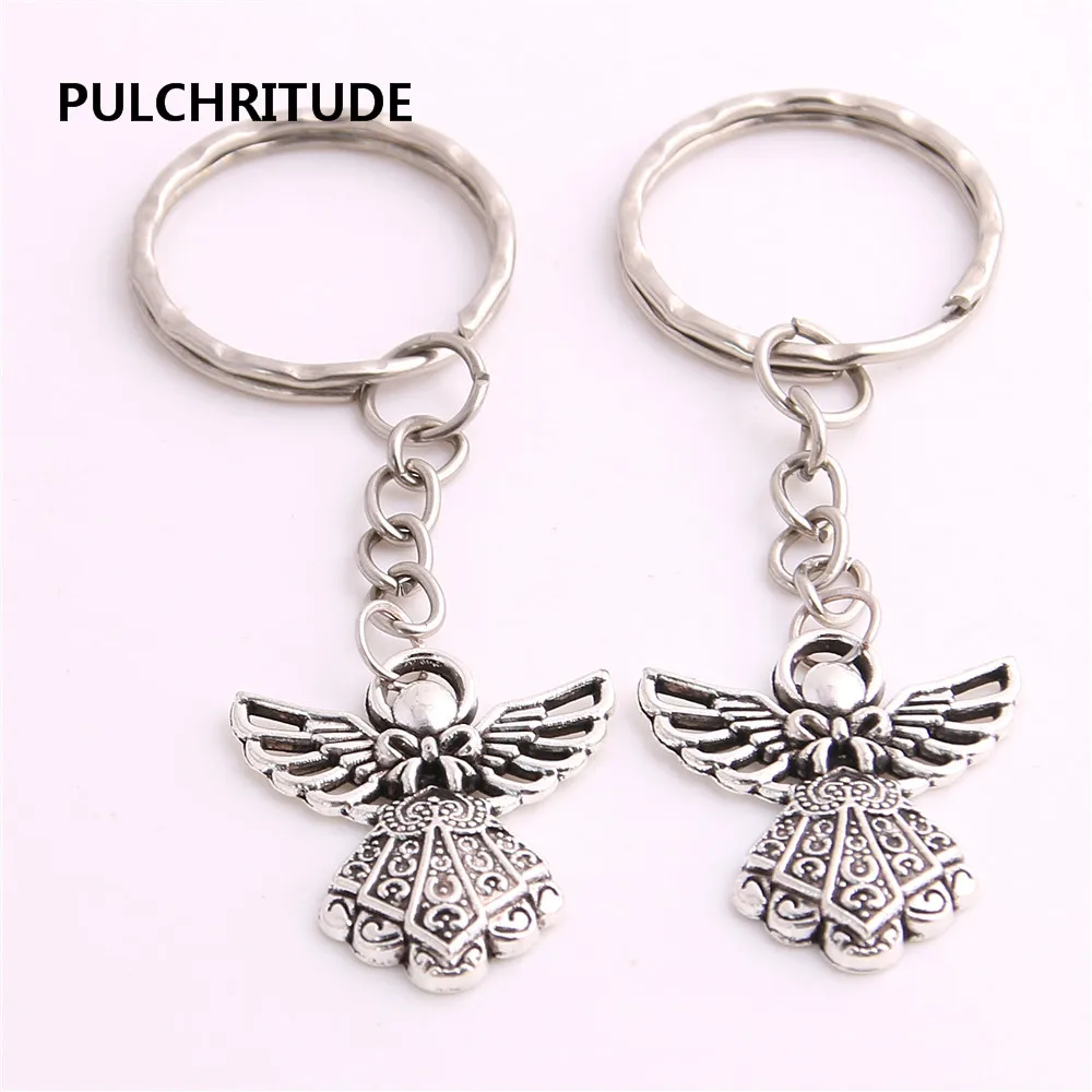 12 шт./лот антикварная подвеска ангел брелок ручная работа очаровательные серьги