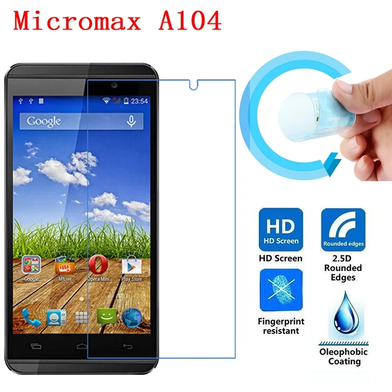 Micromax A104 Экран защитную пленку 2.5D ультра тонкий прозрачный мягкий ПЭТ Защитная