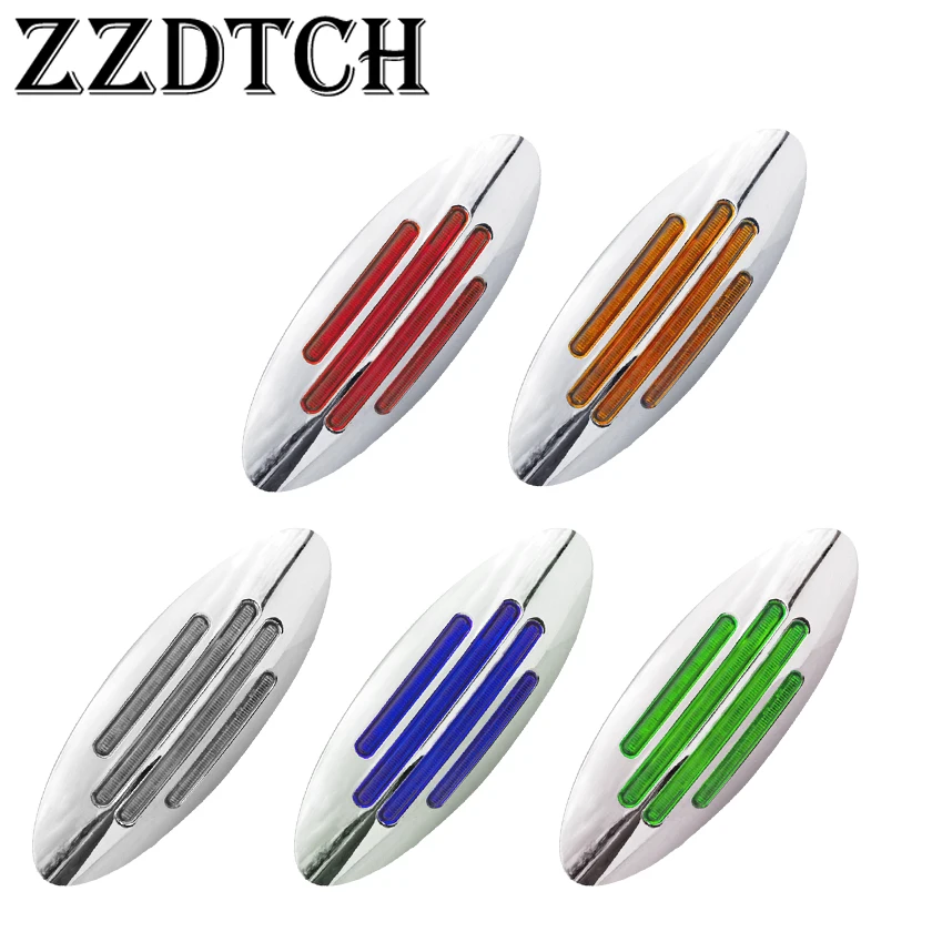 ZZDTCH 10 шт. 12 В 24 светодиода боковые габаритные огни для грузовиков фургонов
