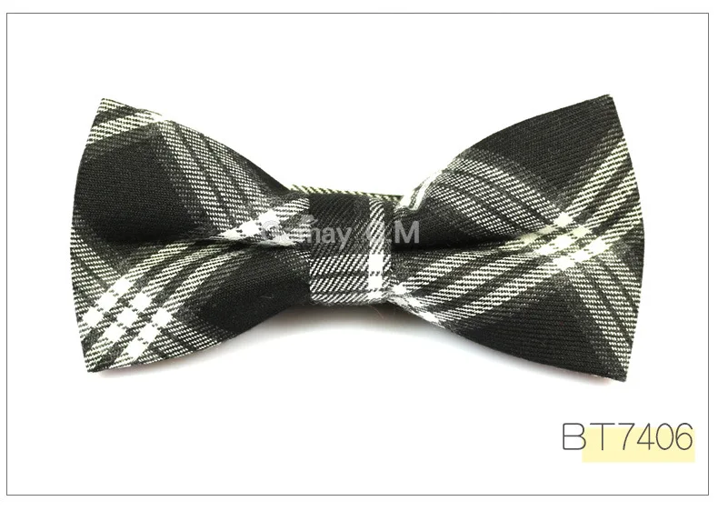 Formal Commercial Bowtie for Men's Wedding Party Male Skinny Plaid Bow ties Gravatas Slim Cravat Accessories