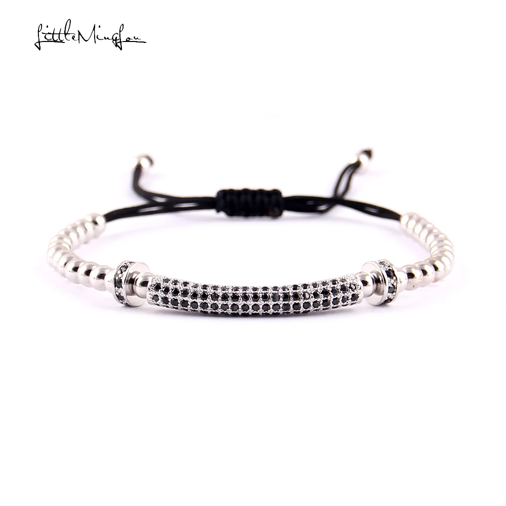 Мужской медный браслет с бусинами 4 мм|macrame bracelet|men braceletbracelet luxury |