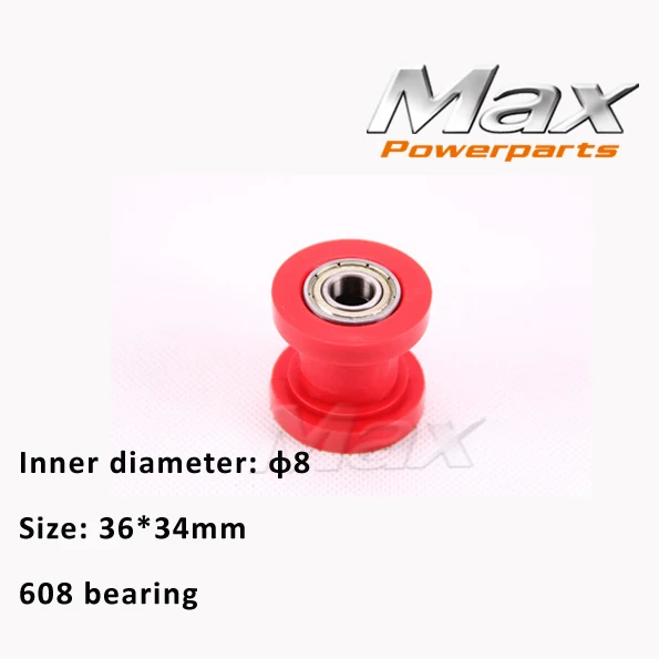 Мотоцикл 8 мм красный цепной натяжитель ролика цепь шкива руководство 125 XR CRF 50 KLX110