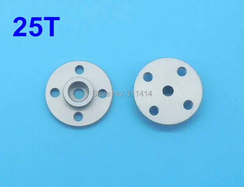 20 шт./лот Алюминиевый металлический рычаг сервопривода 25T Рожок круглый тип диск для MG995 MG996R Futaba Hitec ACE Robot Оптовая продажа.