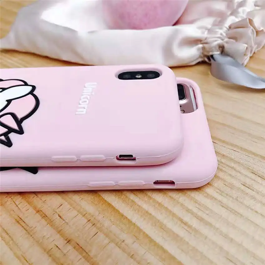 Чехлы на заднюю панель для iPhone XR XS MAX 7 8 6s Plus Capa Coque Fundas милые розовые чехлы