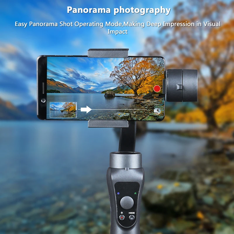 

Smooth 4 3- Axis Handheld Gimbal Stabilizer for iPhone 8 X Samsung S9 S8 S7 Action Camera