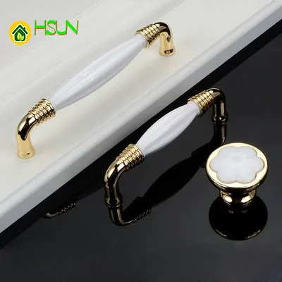 2 шт. керамика и фарфоровая ручка aureate современный сжатый короткий Европейский