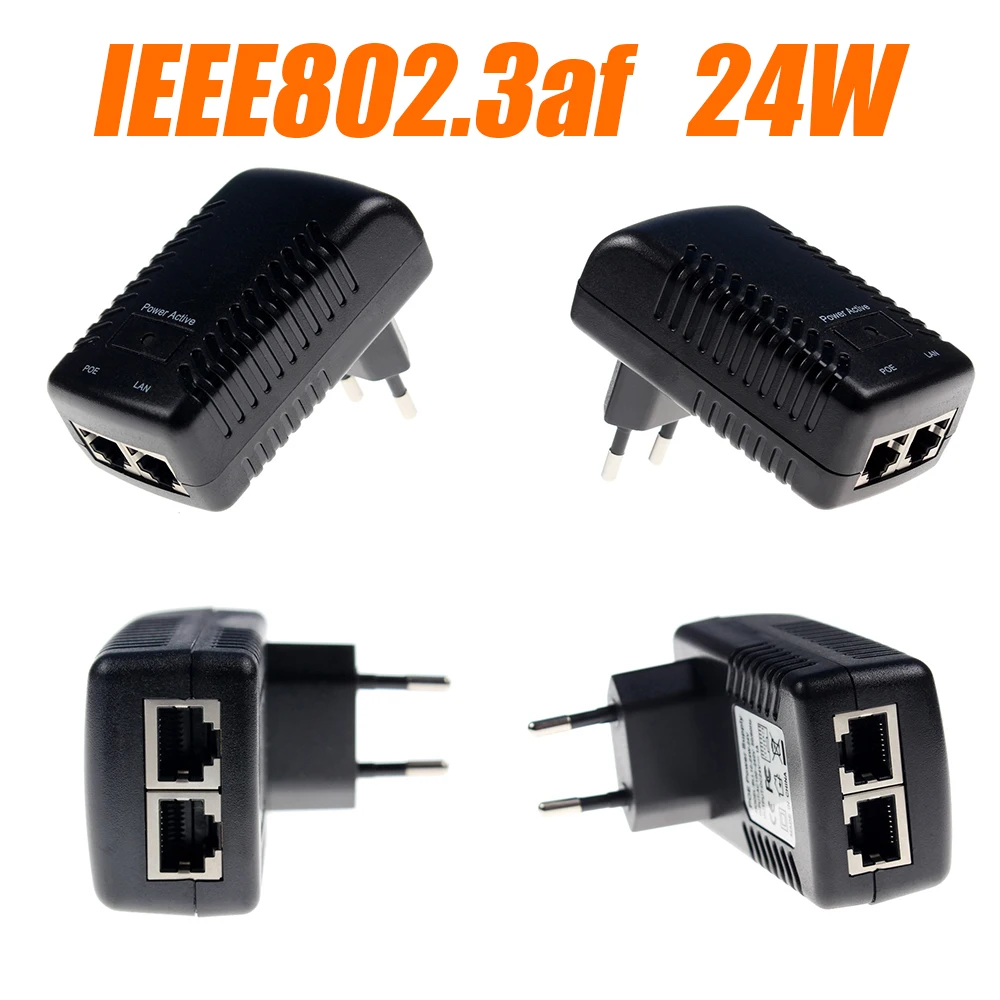 Инжектор PoE XINFI 48 в 0 5 А 24 Вт IEEE802.3af источник питания с американской и европейской