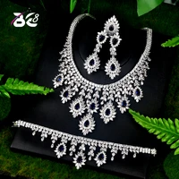 be 8 luxury bridal wedding jewelry sets aaa cz classic design women 4pc set engagement ceremony and anniversary bijoux femmes072