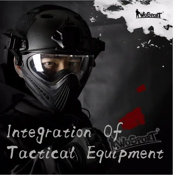 WosporT HL 25 Pilot лицевая часть и челла тактический шлем Мой военный для пейнтбола|mask