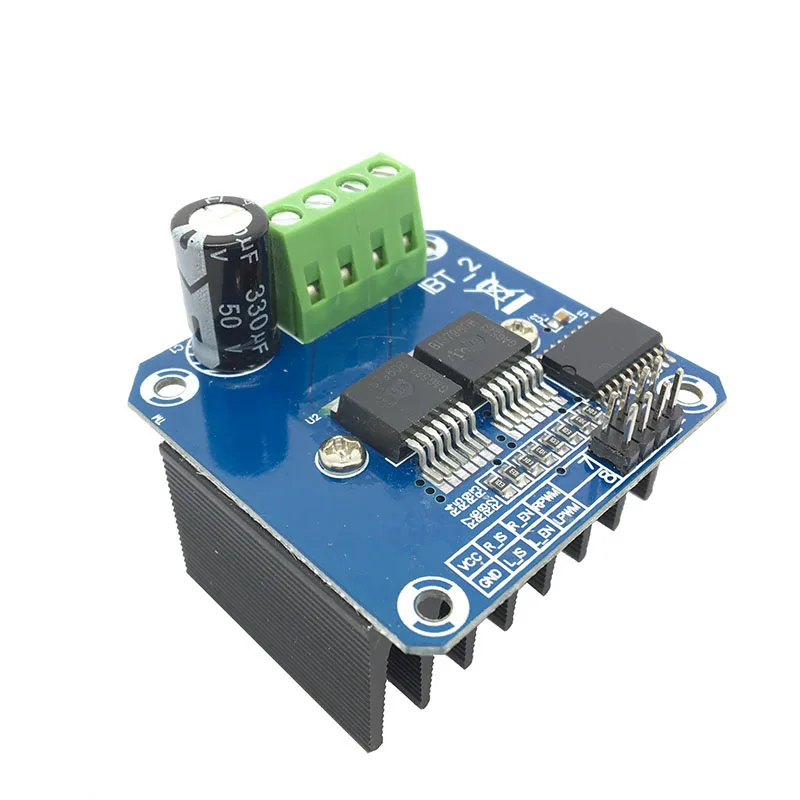 Двойной BTS7960 BTS7960B DC 43A Драйвер шагового двигателя Модуль 6 V 27 h мост PWM модуль