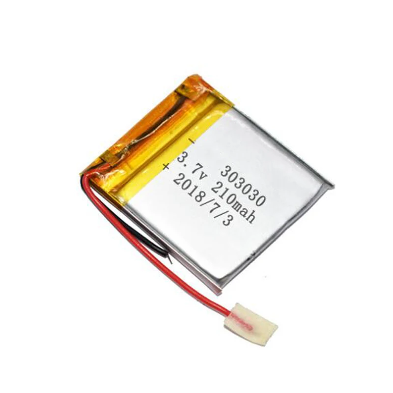 Аккумулятор литий полимерный 210 мАч 3 7 в 303030 для GPS MP4 камеры|Перезаряжаемые