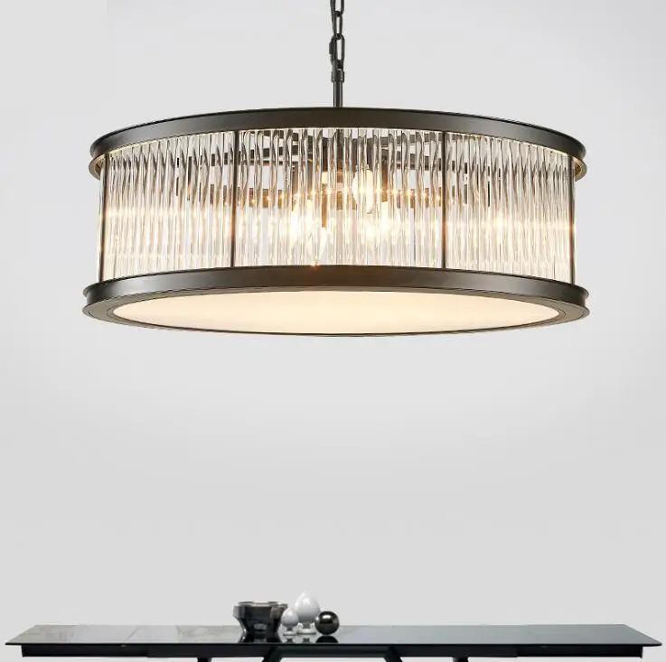 Постмодерн ретро люстра скандинавский Круглый Простой из кованого железа лампа