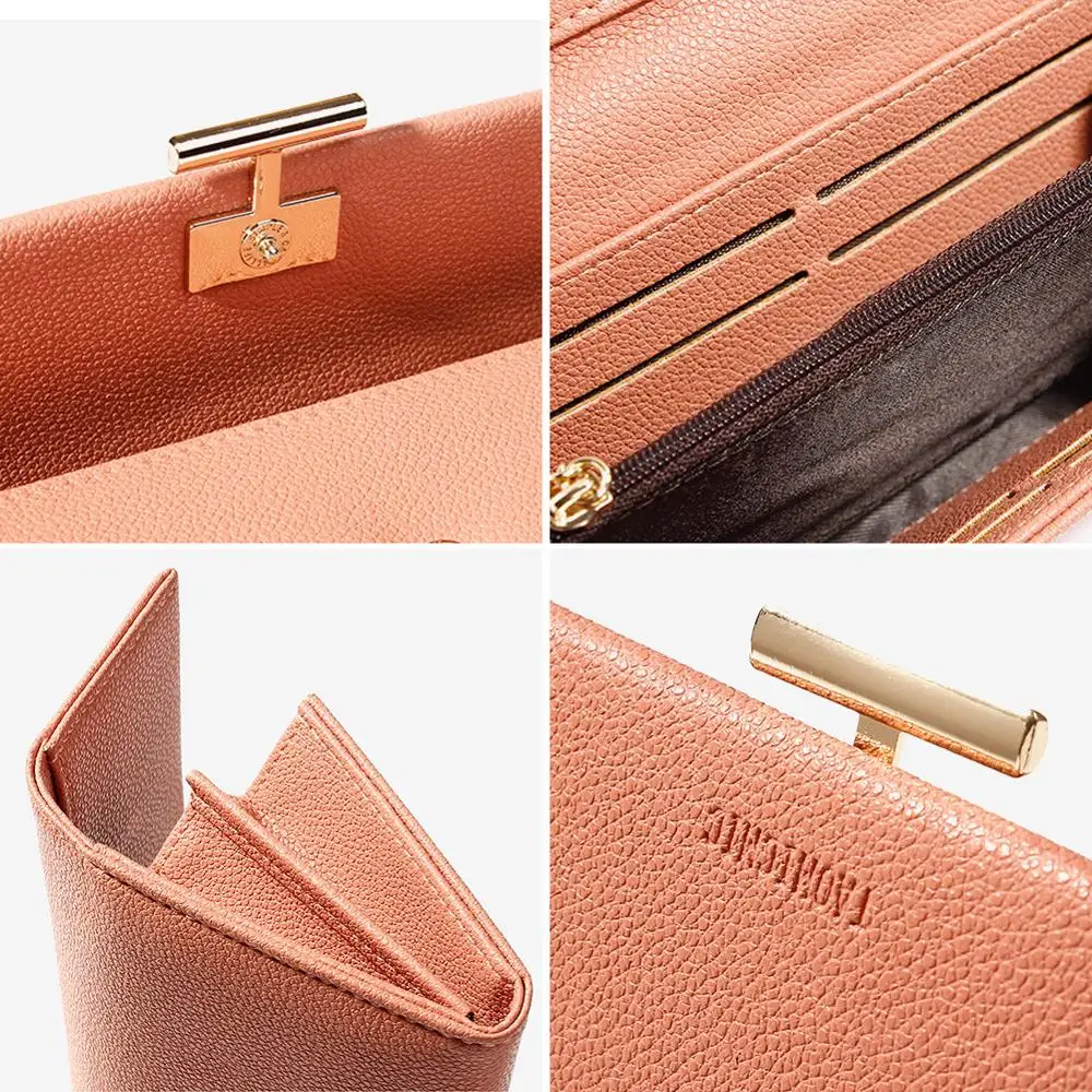 Organizer Wallets Fashion Hasp Leather Wallet Female Purse Clutch Coin Long Luxury Brand Women | Багаж и сумки