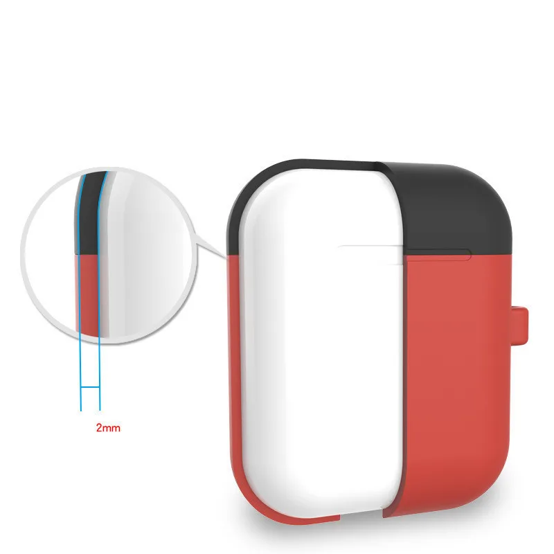 Силиконовый защитный чехол для Apple Airpods ударопрочный Bluetooth гарнитуры AirPods