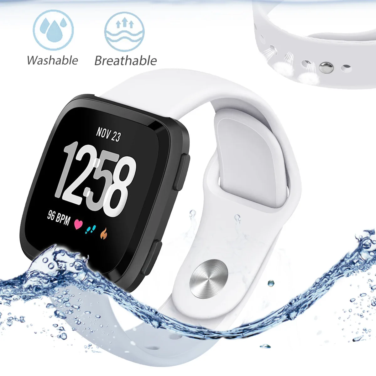 Ремешок для Fitbit Versa, часы reverse с пряжкой, сменный Браслет для Fitbit Versa Lite, силиконовый ремешок, наручные часы