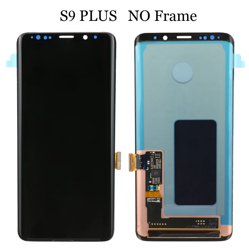 Супер AMOLED Замена для SAMSUNG Galaxy S9 lcd сенсорный экран дигитайзер с рамкой S9 Plus lcd G960 G965 с рамкой - Цвет: S9 Plus l No Frame