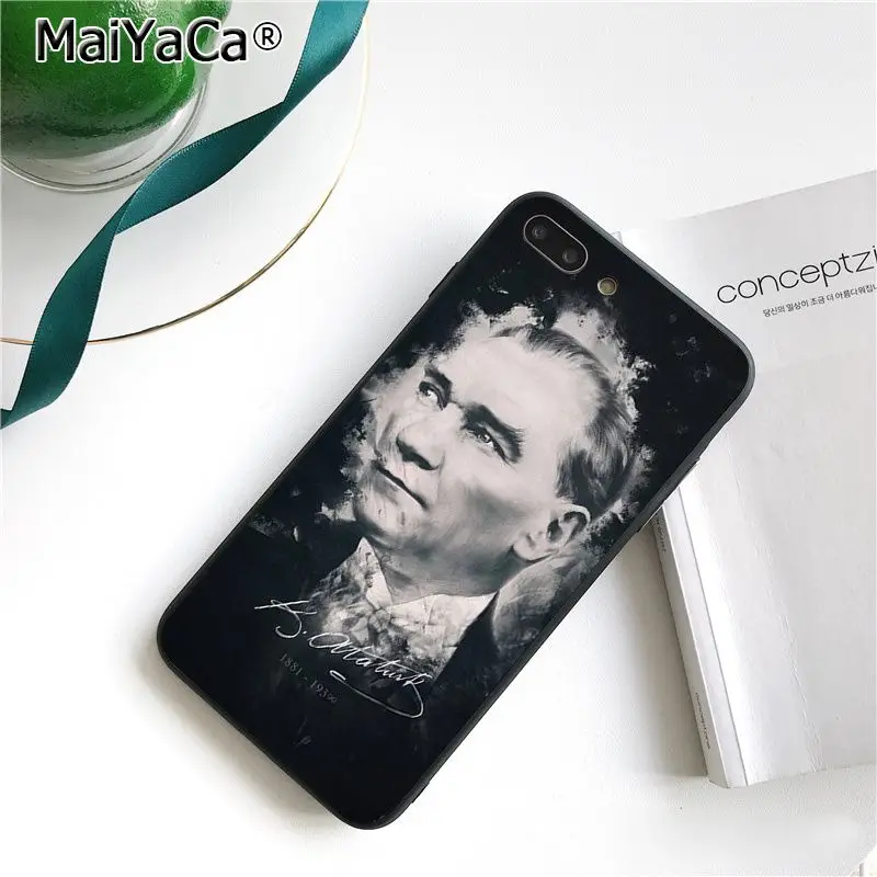 Чехол для телефона MaiYaCa Turkey Mustafa kemale Ataturk для iphone 11 Pro 11Pro MAX 6S 6plus 7 7plus 8 8Plus X Xs MAX 5 5S XR 10 - Цвет: A12