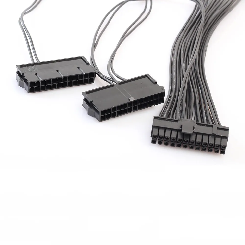 CARPRIE 3 порта PSU 24 Pin ATX источник питания 20 + 4PIN адаптер материнской платы