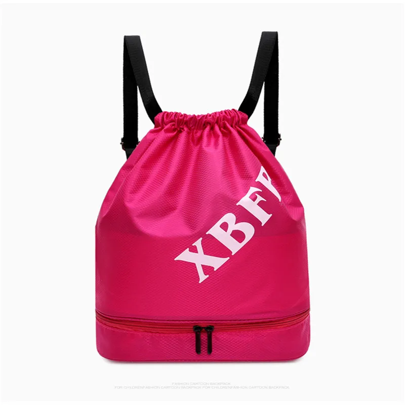 3pcs Unisex solid color Drawstring Bag Beach Bag Outdoor fitness Sport Bag convenient waterproof Drawstring Travel Bag backpack