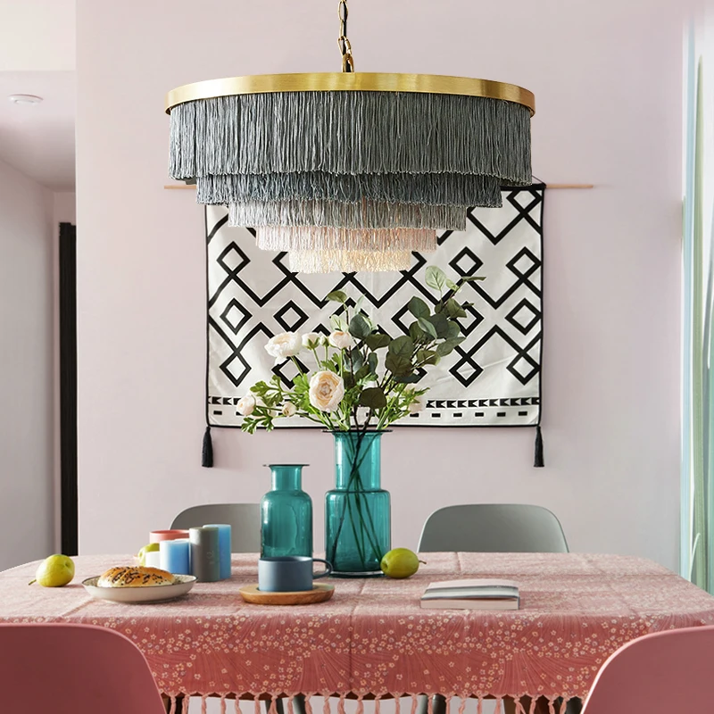 Светильник для маленькой квартиры гостиной обеденного стола с пером простой