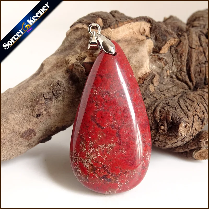 Натуральный красный камень речной камень Bijoux винтажные изделия ручной работы бусы Подвеска Костюм Jewellery Для женщин Для мужчин очарование Цепочки и ожерелья с подарочной коробке YS526