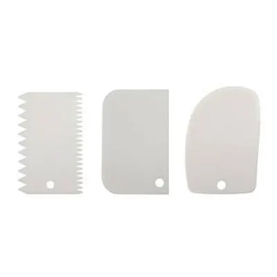 3pcs plastic knife 6 шт./компл. Пластик торт проигрыватель Вращающийся торт 10 дюймов Пластик миксер для теста Ножи украшения крем подставка для пирожных торт поворотный стол - Цвет: 3pcs plastic knife