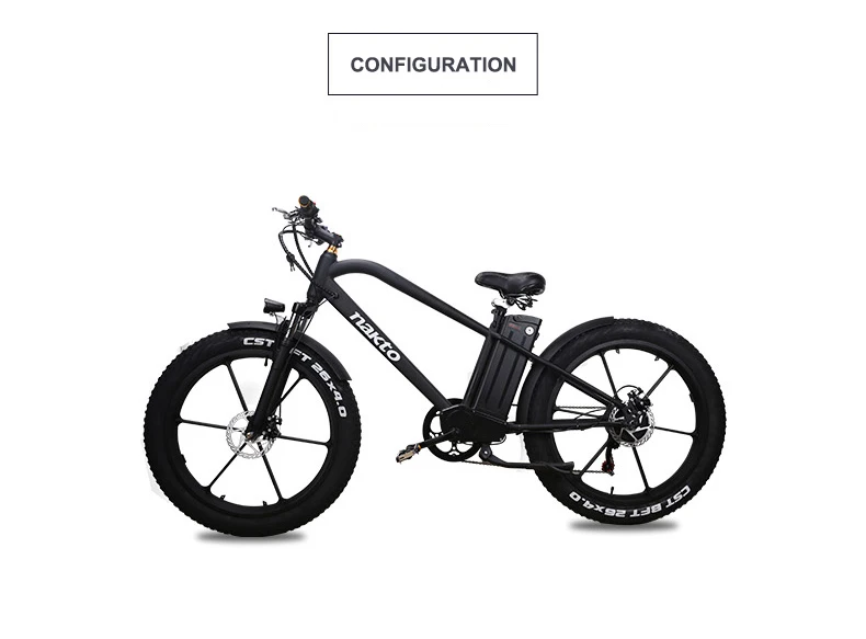 26 дюймов Fat e-bike 48V500W Снежный Электрический велосипед литиевая батарея горный велосипед 4,0 Шины Пляж MTB 3,5 LCD метр внедорожный - Цвет: BLACK