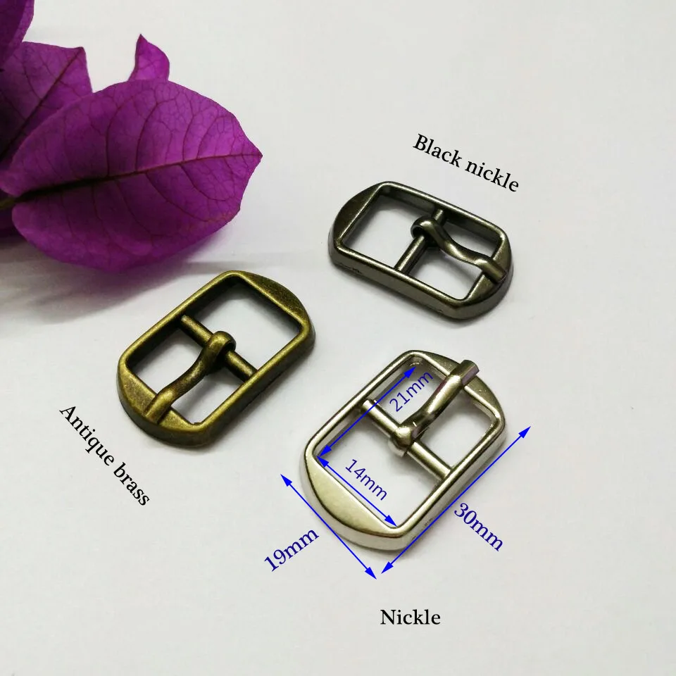 

Wholesale 60pcs/lot metal 14mm shoe buckle with pin alloy belt buckle silver/bronze high polished buckle free shipping