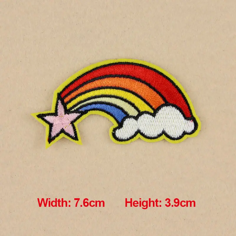 1 шт. нашивки для одежды вышивка с радугой сумка Кепка аксессуары DIY|patches for