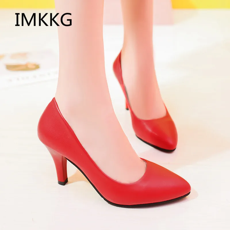 Женские туфли-лодочки на высоком каблуке с острым носком | Обувь