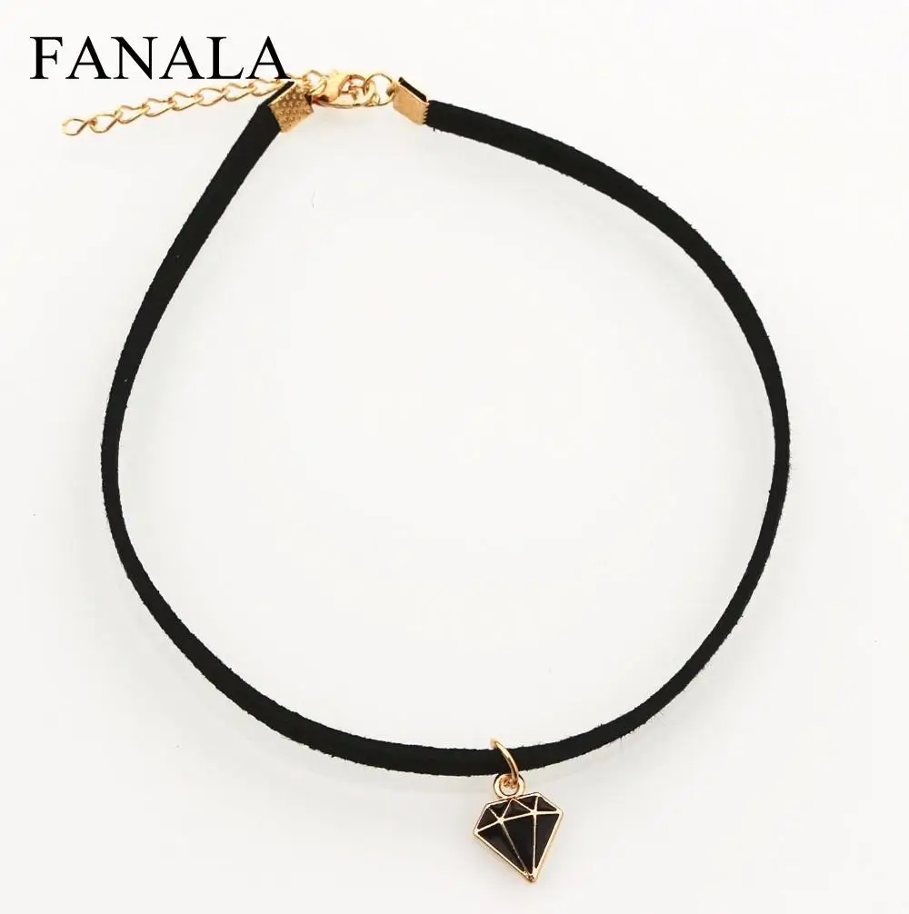 Necklace Geometric Choker Colar New Bijoux Jewelry Punk Hot Triangle Gothic Statement for Pendant Gift Women NK986 | Украшения и