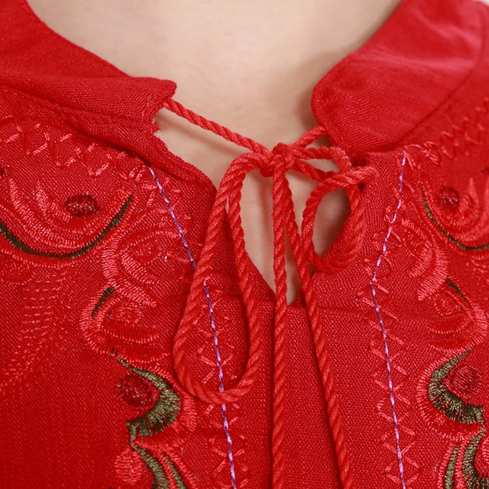 CHAMSGEND мусульманские исламские женщины с длинными рукавами и принтом плюс Размеры