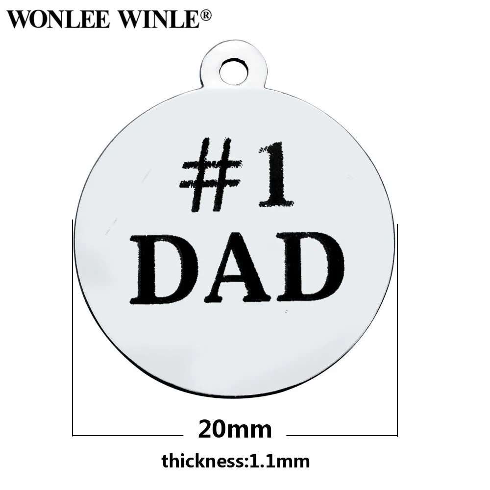 Wonlee Winle 316l из нержавеющей стали для всей семьи Вдохновляющие буквы круглые