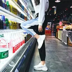 1 Женские штаны-шаровары, лето-осень, повседневные штаны OL с высокой талией, обтягивающие рабочие штаны, уличная одежда, брюки размера плюс 4XL - Цвет: 1