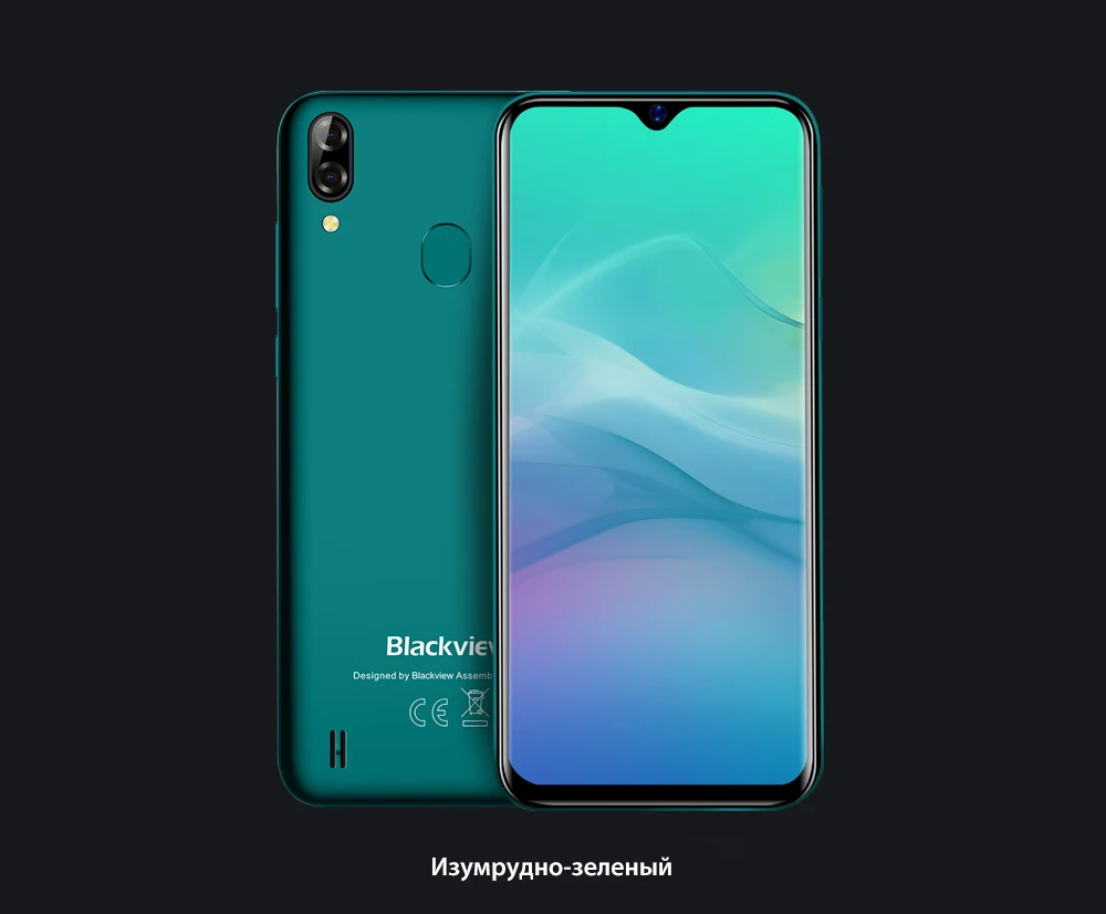Blackview A60 Pro смартфон MTK6761 четырехъядерный Android 9,0 4080 мАч мобильный телефон 3 ГБ+ 16 Гб экран с каплями воды лицо ID 4G мобильный телефон