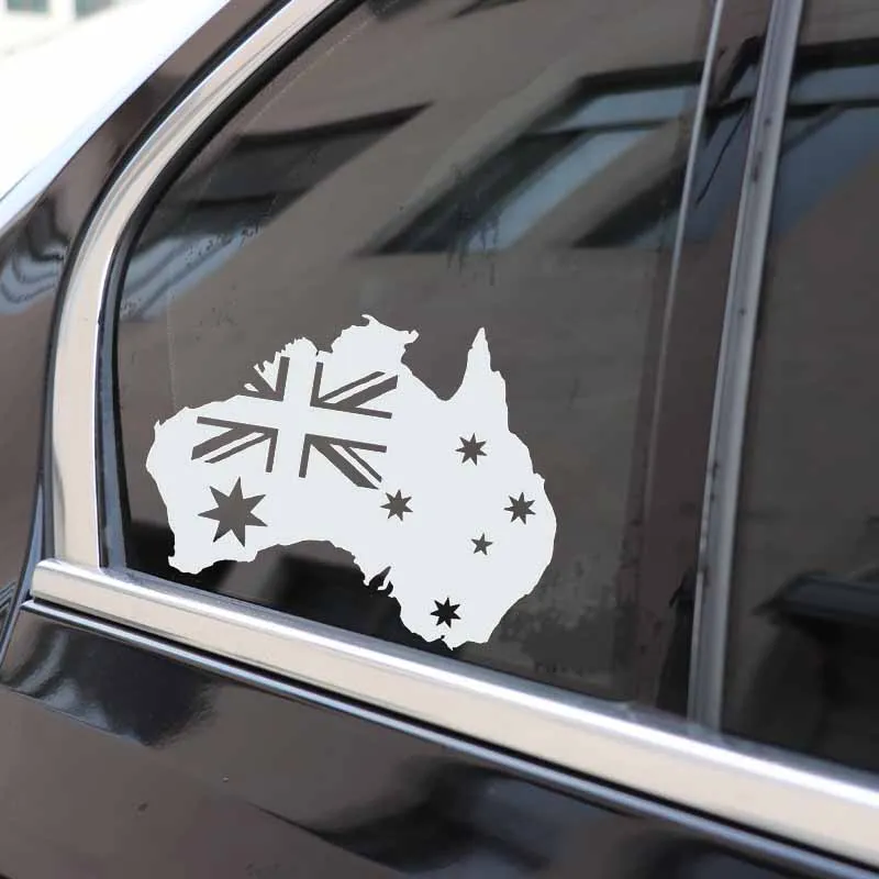YJZT см х модный Австралийский флаг в Австралии наклейка с картой виниловая