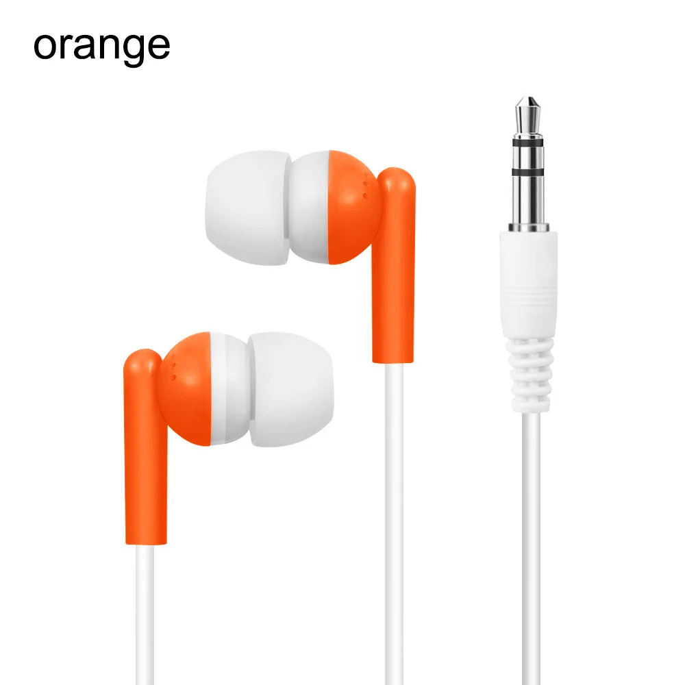 orange Проводные наушники-вкладыши стерео наушники для спорта шумоизоляция гарнитура Xiaomi samsung мобильный телефон Универсальный - Цвет: orange