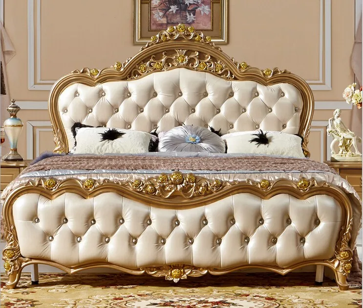 Мягкая Двуспальная Кровать во французском стиле 0409 318|french double bed|soft bedbed design |