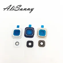 AliSunny 10 шт. Задняя крышка объектива камеры + стекло для SamSung S6 Edge G925F