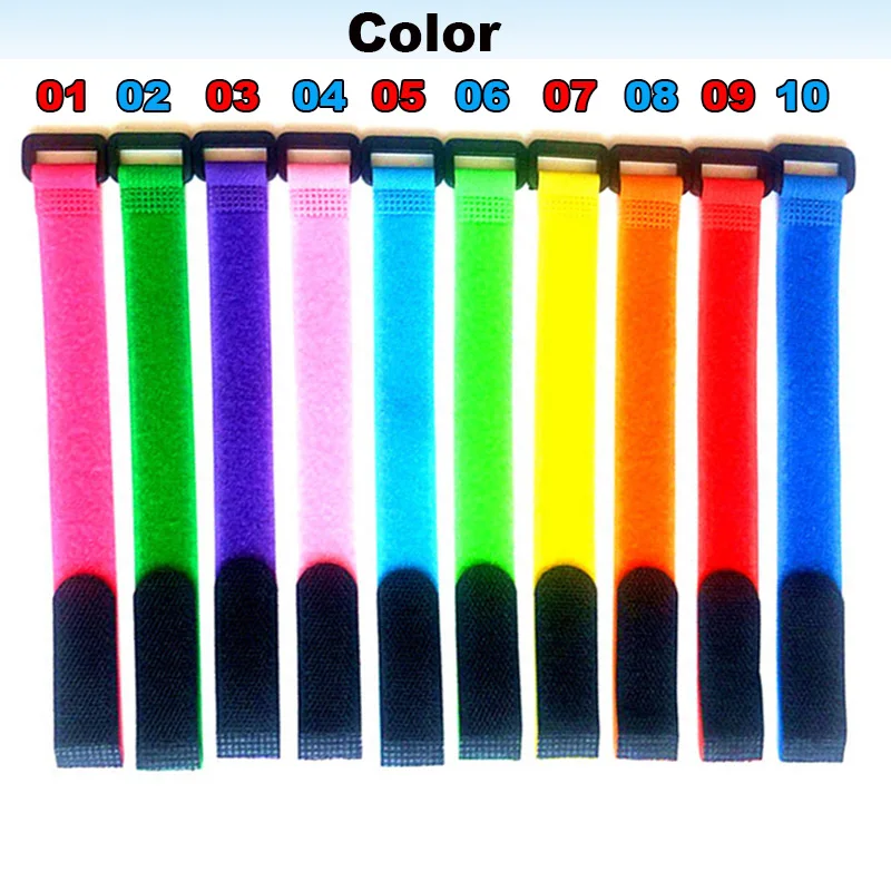 2cm*20cm nylon Reverse buckle velcros magic hook loop cable ties fastener tape velcroing strap Line finishing stick 20pcs/lot | Дом и сад