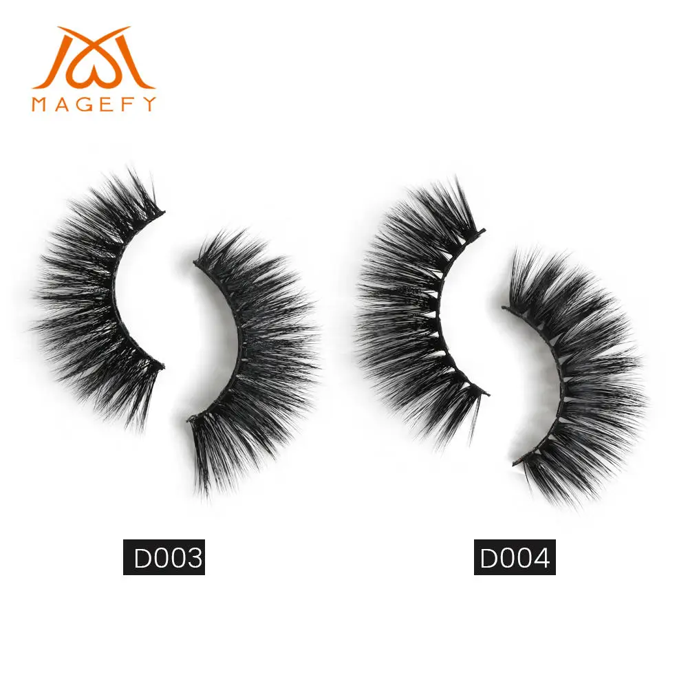 20 Pairs/lot Multipack 3D Soft Mink Hair False Eyelashes Handmade Wispy Thick Long Lashes Natural Eye Makeup Faux Eye Lashes - Цвет: D003.D004