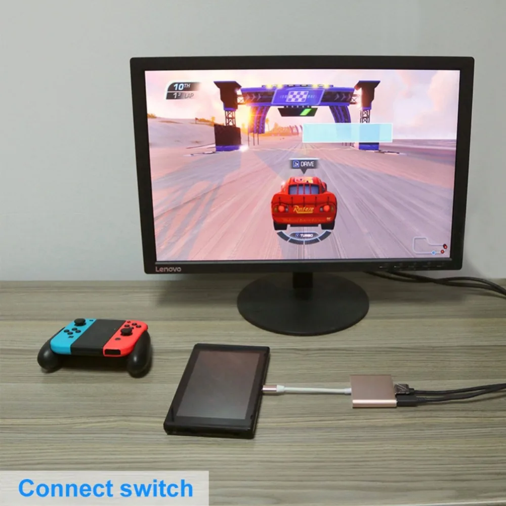 Адаптер Type C HDMI для консоли Nintendo Switch цифрового ТВ видео конвертера 4K HD Samsung Galaxy S8| |