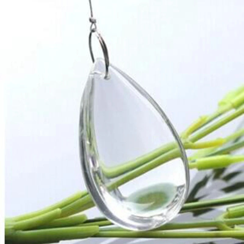 

20pcs/Lot 76mm Crystal Smooth Drop Glass Teardrop-Shaped Crystals Prism Pendant For Chandelier Suspension