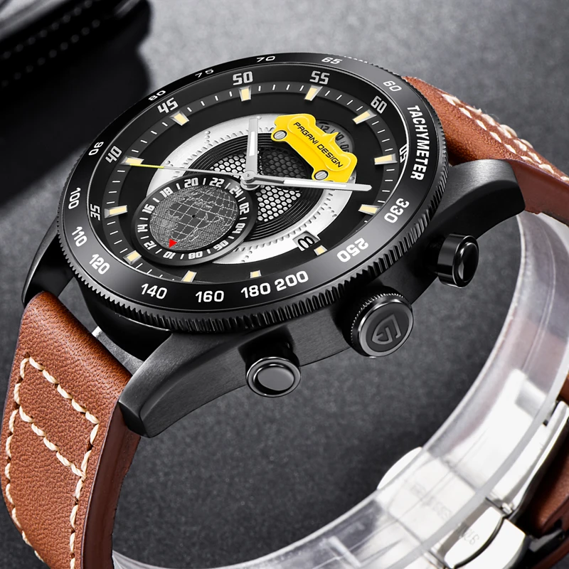 Relogio Masculino PAGANI Дизайн Элитный бренд часы для мужчин водостойкие кожа кварцевые