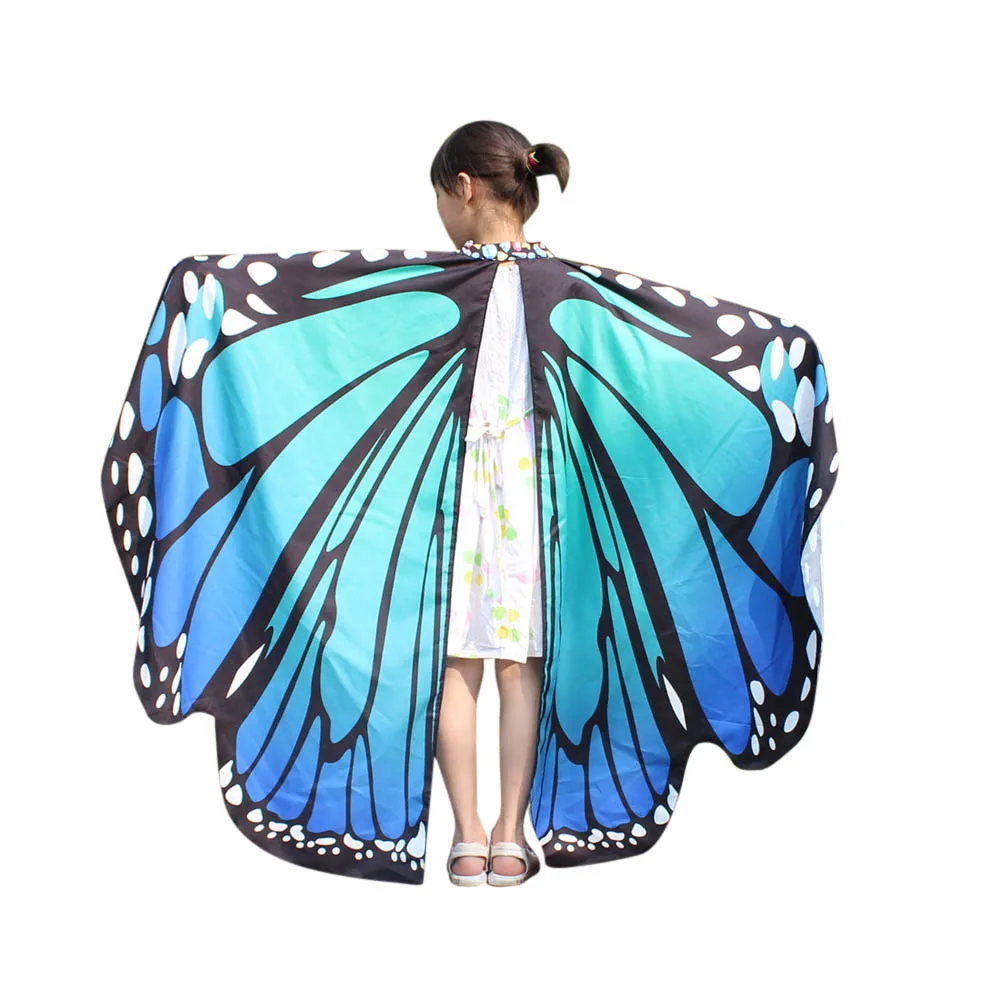 Женское пончо Nymph Pixie Модное с принтом бабочки крыло шаль лето 2019| |