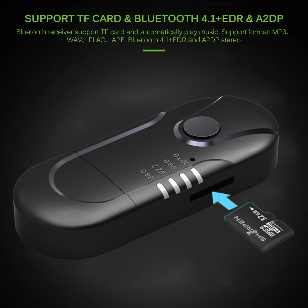 FM трансмиттер Onever автомобильный Bluetooth AUX TF карта|FM-трансмиттеры| |