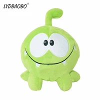 new design 20cm green frog kawaii om nom frog plush stuffed cotton soft plush rubber cut the rope figure toy children gifts