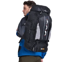large 100l outdoor backpack sports bags waterproof nylon women men hiking camping climbing fishing rucksack bag nylon xa769a