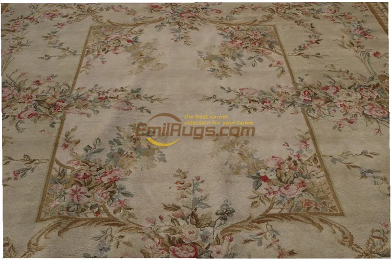 Goedkoop Een Van Een Soort Savonnerie Tapijt Unieke Savonnerie Naald-Punt Hand-Geweven Wol Tapijt Handgemaakte Traditionele